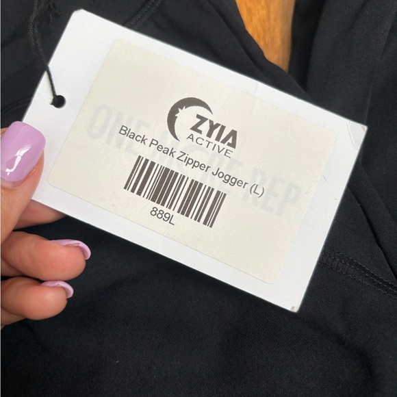 ZYIA Black Joggers - Picture 2 of 6